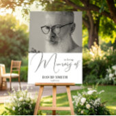 Ter liefdevolle herinnering - rouwfoto voor opa poster