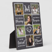 Ter liefdevolle herinnering Uniek fotocollage-herd Fotoplaat (Zijkant)