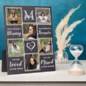 Ter liefdevolle herinnering Uniek fotocollage-herd Fotoplaat (Zijkant)