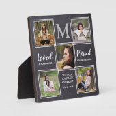 Ter liefdevolle herinnering Unieke fotocollage-her Fotoplaat (Voorkant)