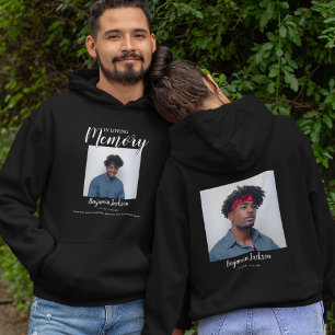 Ter nagedachtenis 2 foto collage Memorial Hood Hoodie