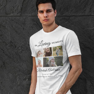 Ter nagedachtenis 5 foto collage Herdenking T-shirt