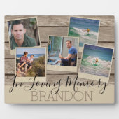 Ter nagedachtenis | 5 foto | Herdenkingsplaque Fotoplaat (Voorkant)