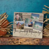 Ter nagedachtenis | 5 foto | Herdenkingsplaque Fotoplaat (Zijkant)