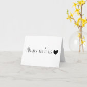 Ter nagedachtenis aan: Altijd bij ons GEPERSONALIS Kaart (Gele Bloem)