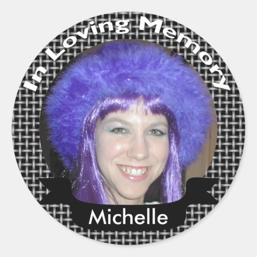 Ter nagedachtenis aan Black Weave foto Stickers (Voorkant)