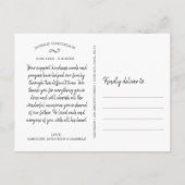 Ter nagedachtenis aan, condoleance dank je foto co briefkaart (Achterkant)