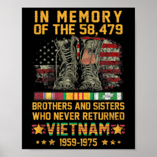 Ter nagedachtenis aan de 58479 broers en zusters V Poster