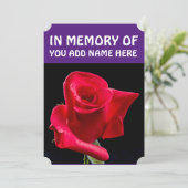 TER NAGEDACHTENIS AAN DE BEGRAFENIS VAN KAARTEN, R KAART (Staand voorkant)