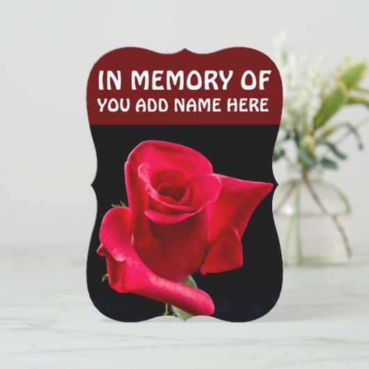 TER NAGEDACHTENIS AAN DE BEGRAFENIS VAN KAARTEN, R KAART (Staand voorkant)