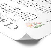 Ter nagedachtenis aan de klassenreünie tot 75 name poster (Hoek)