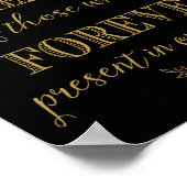 Ter nagedachtenis aan degenen die voor altijd een  poster (Hoek)