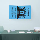 Ter nagedachtenis aan een begrafenis van een fiets spandoek (Beurs)