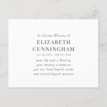 Ter nagedachtenis aan een geliefde, modern en eenv