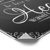 Ter nagedachtenis aan een geliefde schoolbord trou poster (Hoek)