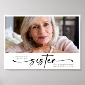 Ter nagedachtenis aan een geweldige zus poster (Voorkant)