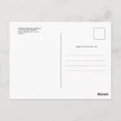 Ter nagedachtenis aan eenvoudige moderne fotomemoi briefkaart (Achterkant)