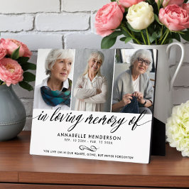 Ter nagedachtenis aan - Foto Collage Fotoplaat