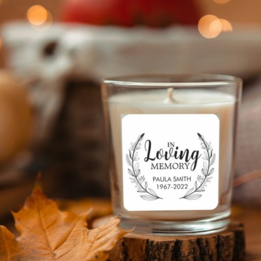 Ter nagedachtenis Aan Funeraal Geschenk In liefdev Vierkante Sticker