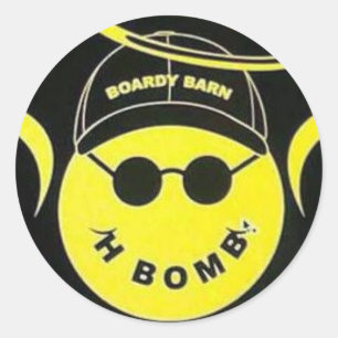 Ter nagedachtenis aan H Bomb Boardy Barn Sticker