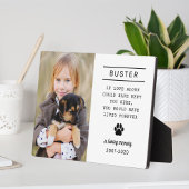 Ter nagedachtenis aan hond Persoonlijke foto-herde Fotoplaat
