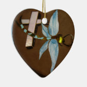 ter nagedachtenis aan in Glas in lood Keramisch Ornament (Rechts)