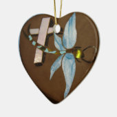 ter nagedachtenis aan in Glas in lood Keramisch Ornament (Links)