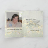 Ter nagedachtenis aan je nichtje kaart (Binnen)