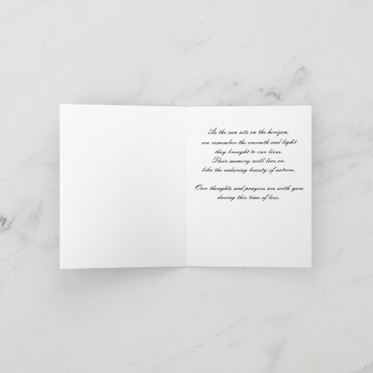 Ter nagedachtenis aan  kaart (Binnen)