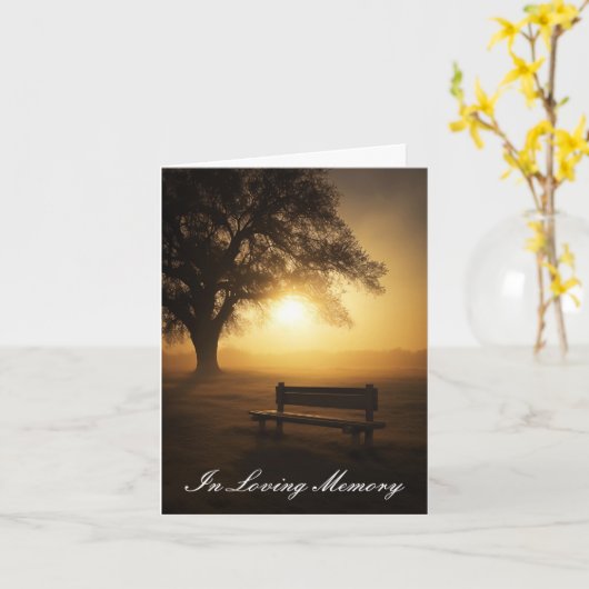 Ter nagedachtenis aan  kaart (Gele Bloem)