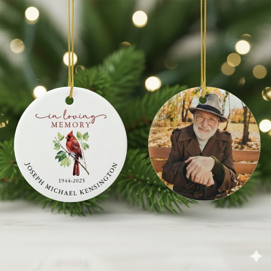 Ter nagedachtenis aan kardinaal Keepsake Keramisch Ornament