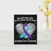 Ter nagedachtenis aan kleinzoon zelfmoordpreventie kaart (Gele Bloem)