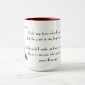 Ter nagedachtenis aan man/vrouw/zus/broer in de he mok (Midden)