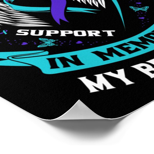 Ter nagedachtenis aan mijn beste vriend: zelfmoord poster (Hoek)