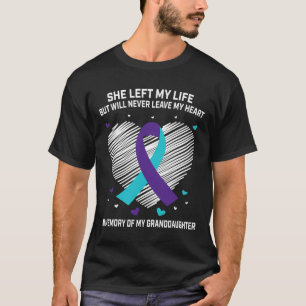 Ter nagedachtenis aan mijn kleindochter zelfmoord t-shirt