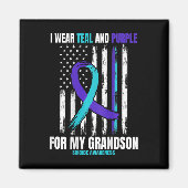 Ter nagedachtenis aan mijn kleinzoon Zelfmoord Bew Magneet (Voorkant)