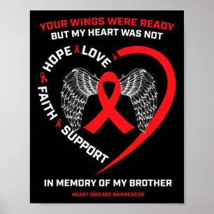 Ter nagedachtenis aan mijn liefhebbende broer Hart Poster