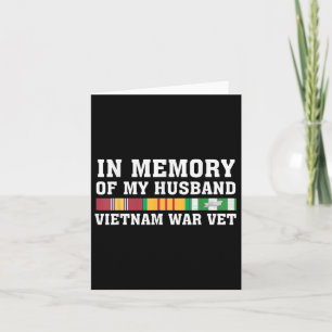 Ter nagedachtenis aan mijn man Vietnam-veteraan Fa Kaart