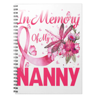 Ter nagedachtenis aan mijn nanny Dragonfly borstka Notitieboek