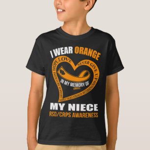Ter nagedachtenis aan mijn nichtje RSDCRPS Awarene T-shirt