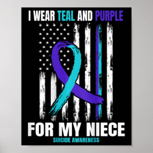 Ter nagedachtenis aan mijn nichtje Suicide Awarene Poster