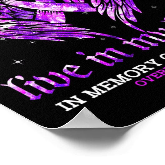 Ter nagedachtenis aan mijn oma Overdosis Bewusthei Poster (Hoek)