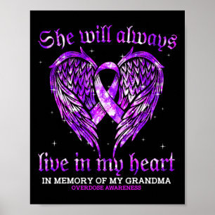 Ter nagedachtenis aan mijn oma Overdosis Bewusthei Poster