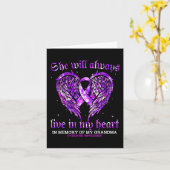 Ter nagedachtenis aan mijn oma Overdosis bewustzij Kaart (Gele Bloem)