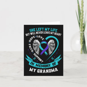 Ter nagedachtenis aan mijn oma - Suicide Awareness Kaart