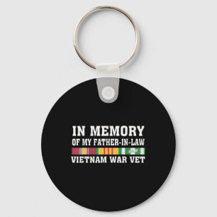 Ter nagedachtenis aan mijn schoonvader Vietnam-vet Sleutelhanger