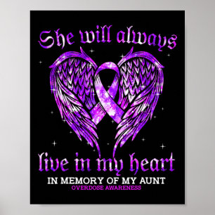 Ter nagedachtenis aan mijn tante die overdosering  poster