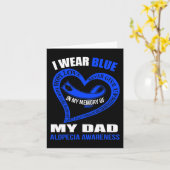 Ter nagedachtenis aan mijn vader ALOPECIA-BEWUSTZI Kaart (Gele Bloem)