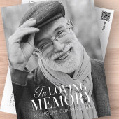 Ter nagedachtenis aan moderne elegante fotobedenki briefkaart