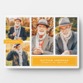 Ter nagedachtenis aan moderne kleur multi foto fotoplaat (voorkant)